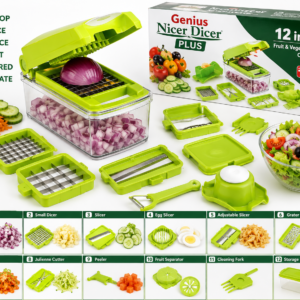 12in1 Genius Nicer Dicer mus Vegetable Salad Fruit Cutter